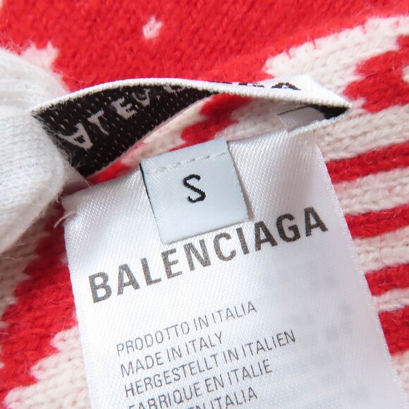 BALENCIAGA 583121 Virgin Wool Logo Print Large - Picture 6 of 8